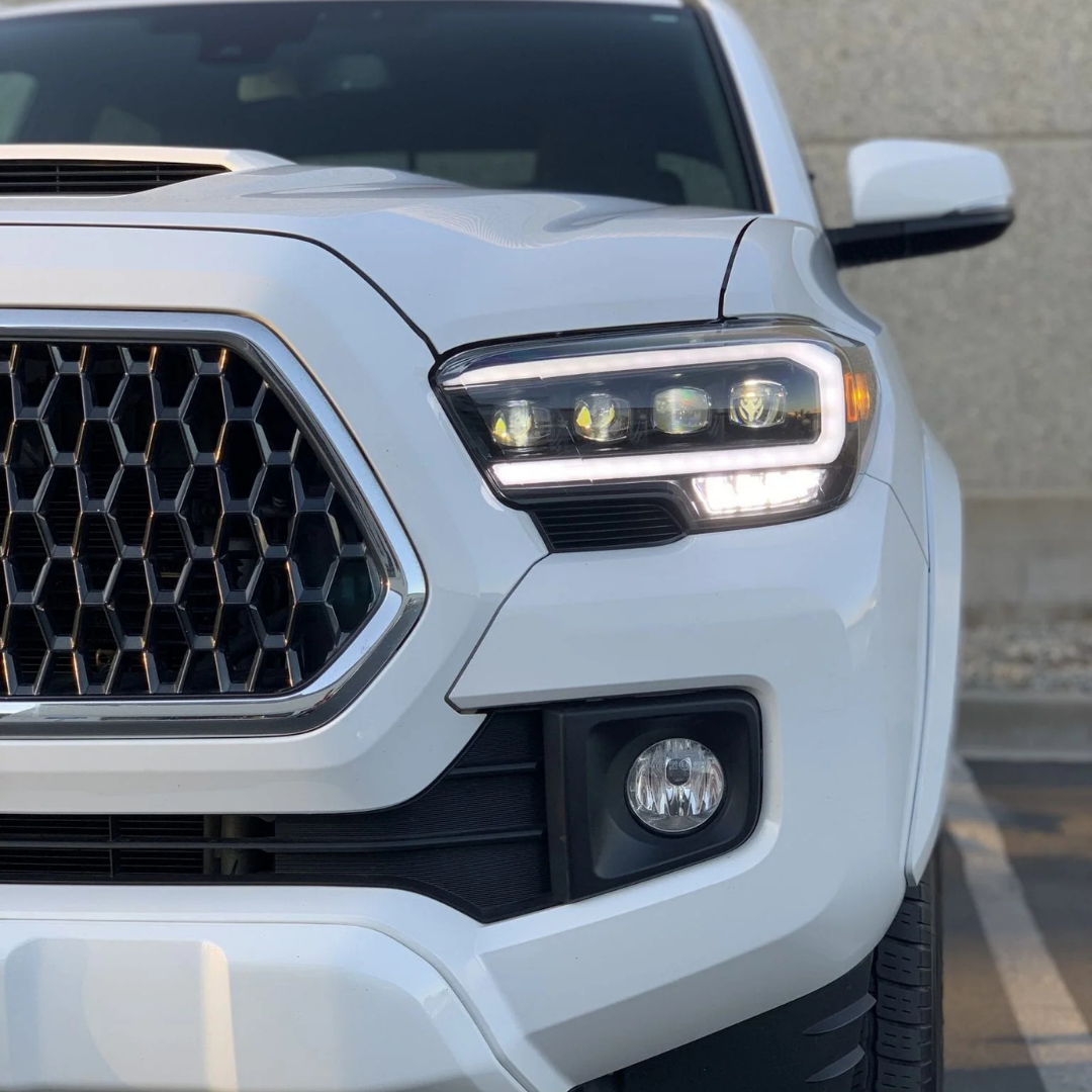 2016–2023 Toyota Tacoma AlphaRex NOVA-Series LED Projector Headlights – Alpha-Black