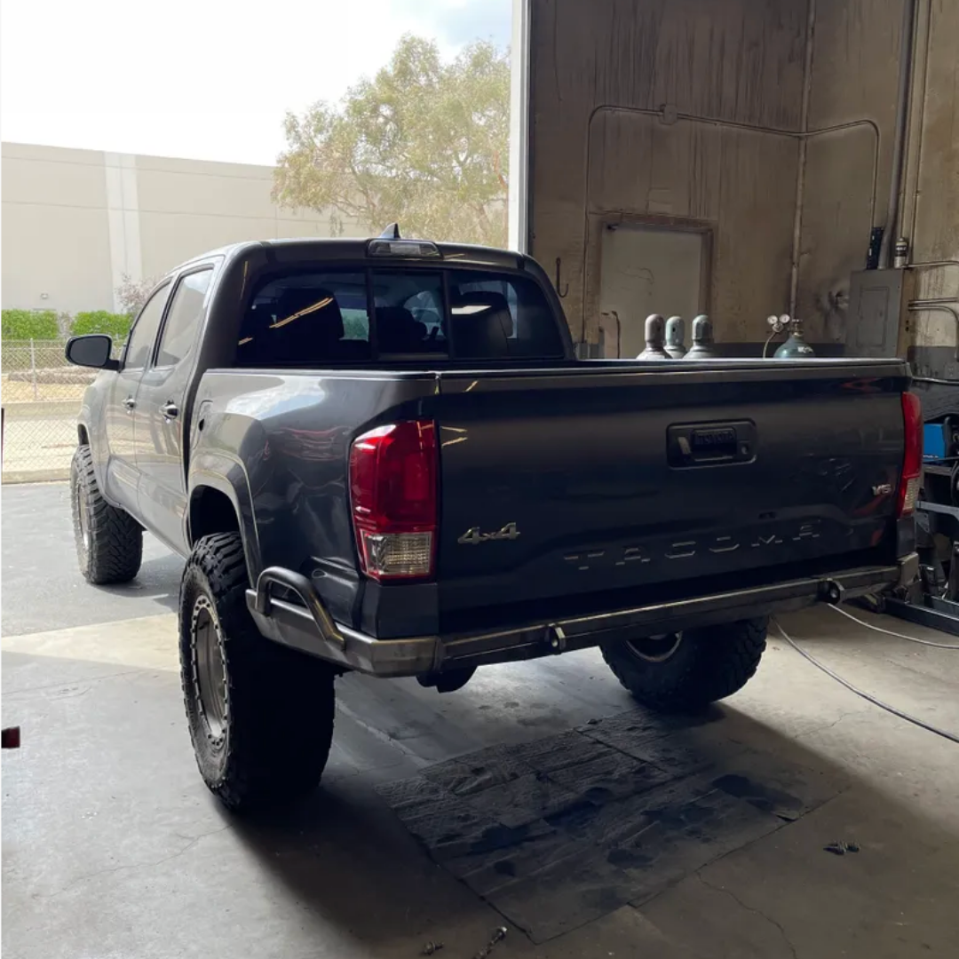 3rd Gen Toyota Tacoma Plated Low-Pro Rear Bumper – Steel Off-Road Armor