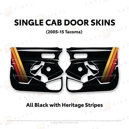 2005-15 Tacoma Single Cab Door Skins