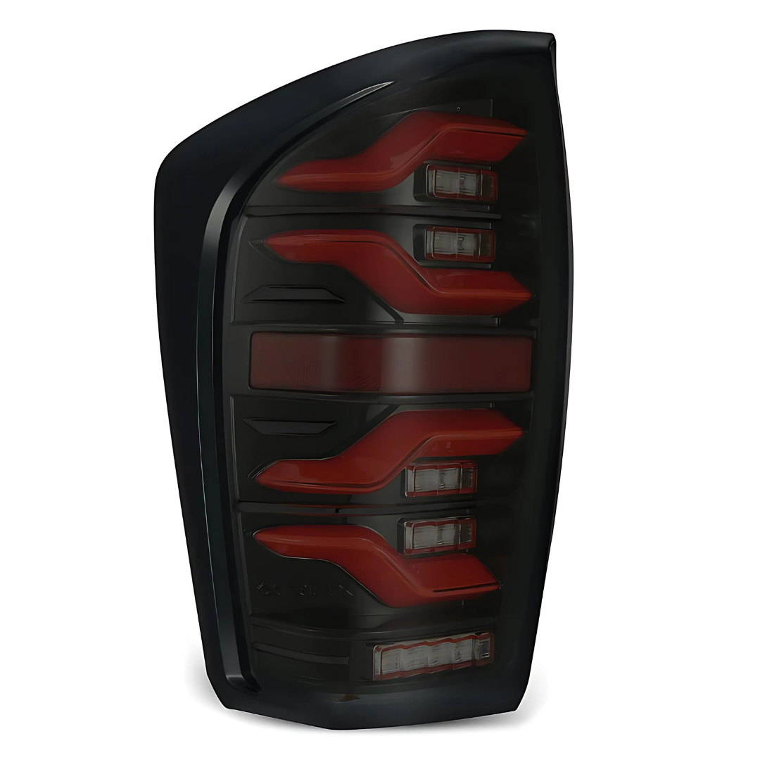 2016–2023 Toyota Tacoma LUXX-Series LED Tail Lights – Black Red