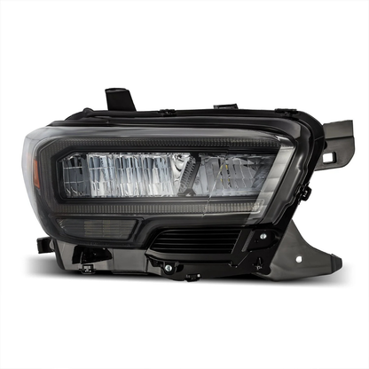 2016–2023 Toyota Tacoma LUXX-Series LED Crystal Headlights – Alpha-Black
