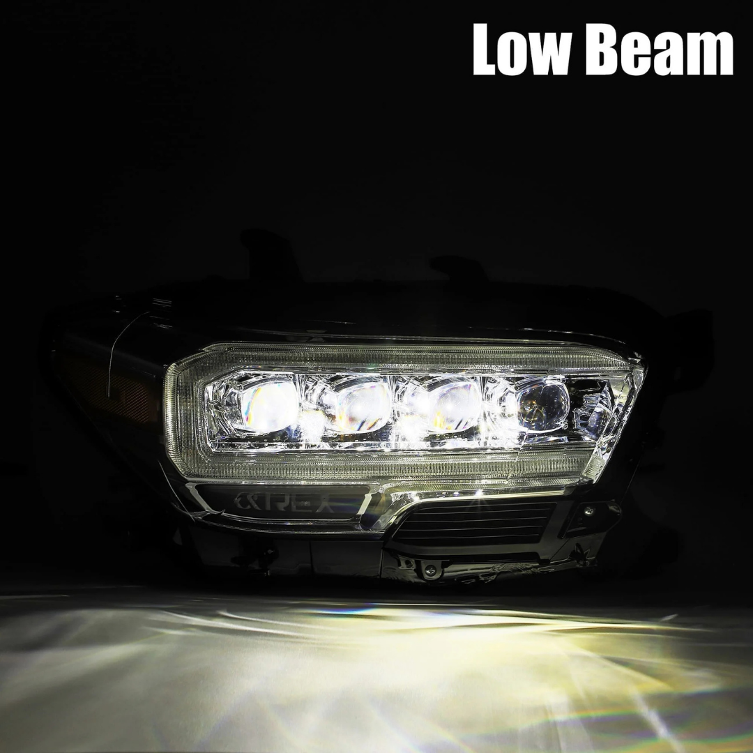 2016–2023 Toyota Tacoma AlphaRex NOVA-Series LED Projector Headlights – Alpha-Black