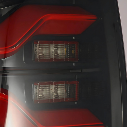2016–2023 Toyota Tacoma LUXX-Series LED Tail Lights – Black Red