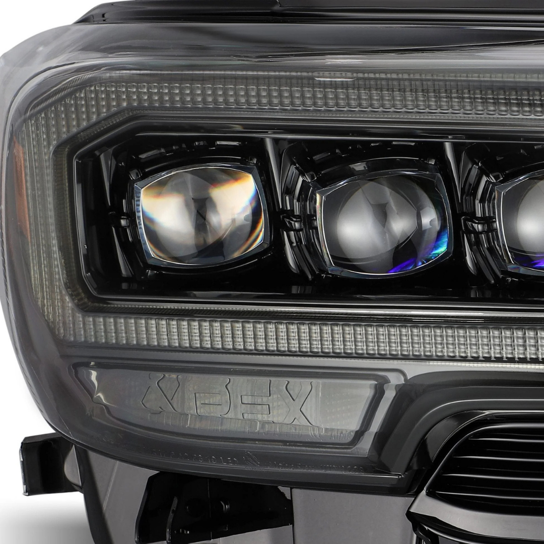 2016–2023 Toyota Tacoma AlphaRex NOVA-Series LED Projector Headlights – Alpha-Black