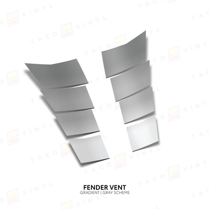 2024+ Tacoma/2025+ 4Runner Gradient Fender Vents