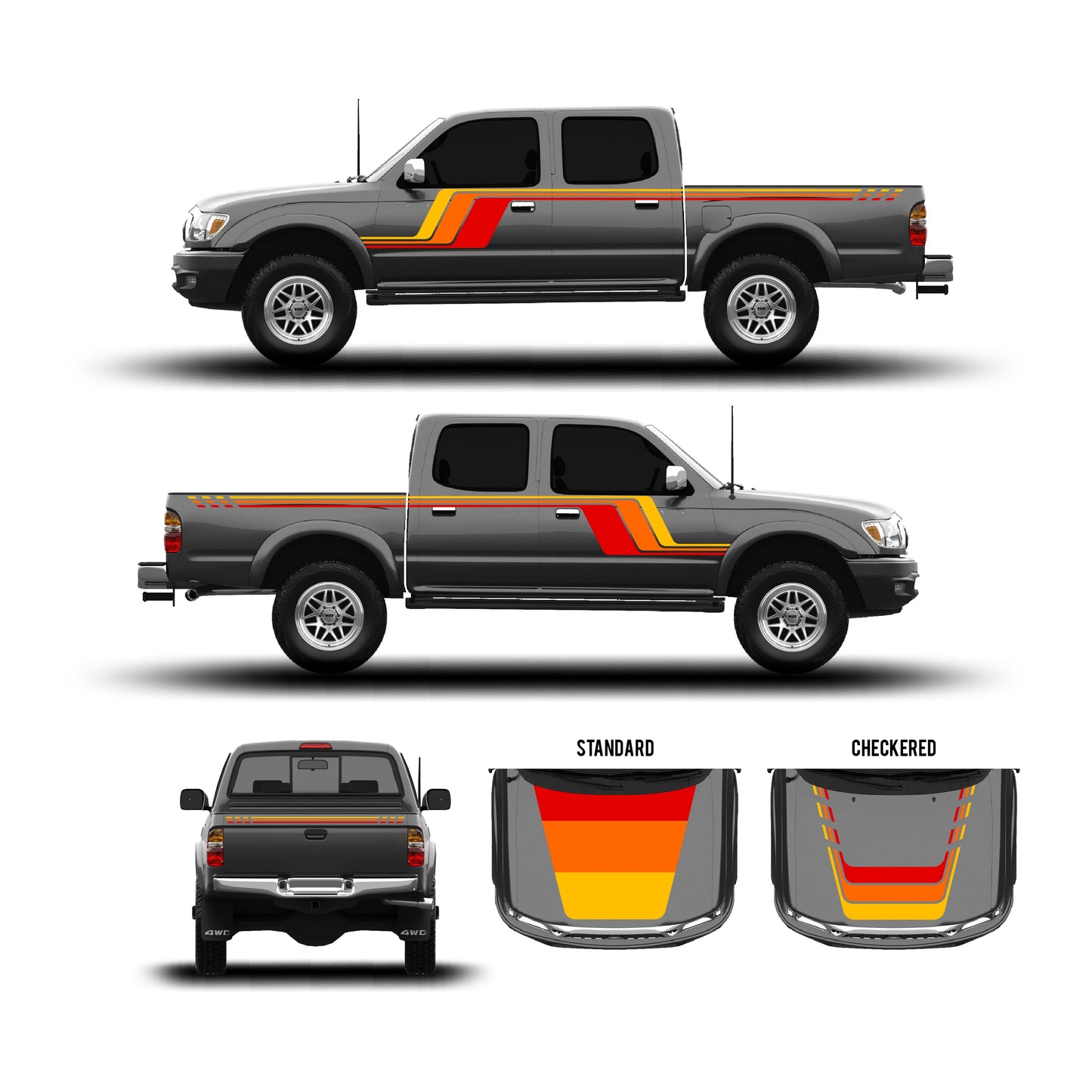 2001-04 Tacoma Checkered Stripe Kit
